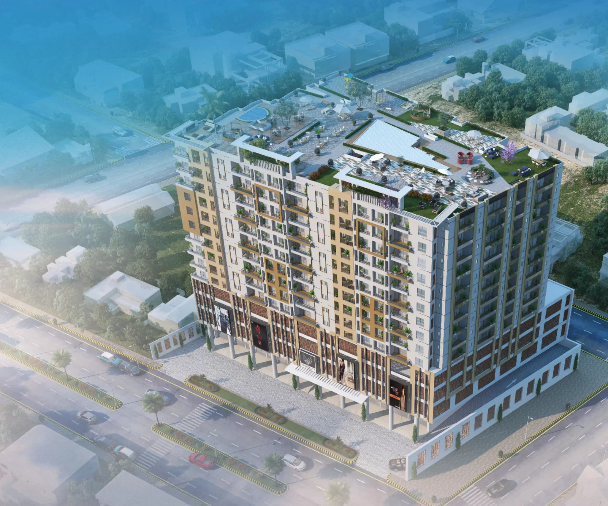 Cherrywood Tower — Plot No. 123 Katrak Road, Depot Lines, Saddar, Karachi, 74200, Pakistan
