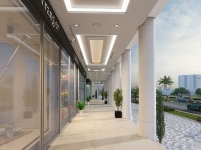 Double Heighted Shops